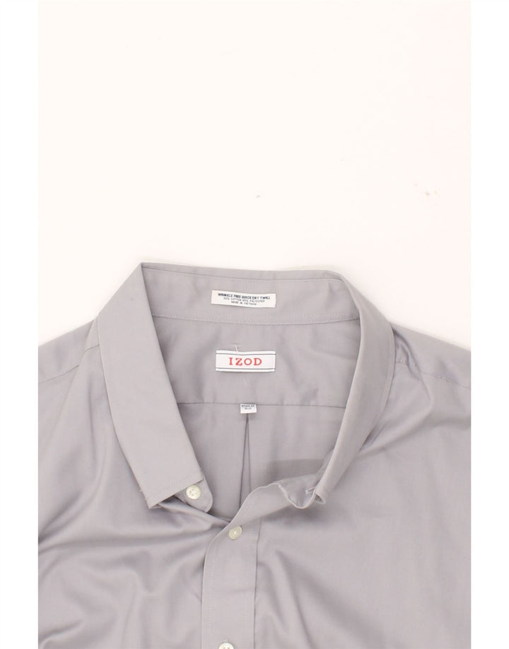 IZOD Mens Loose Fit Shirt Large Grey Vintage Izod and Second-Hand Izod from Messina Hembry 