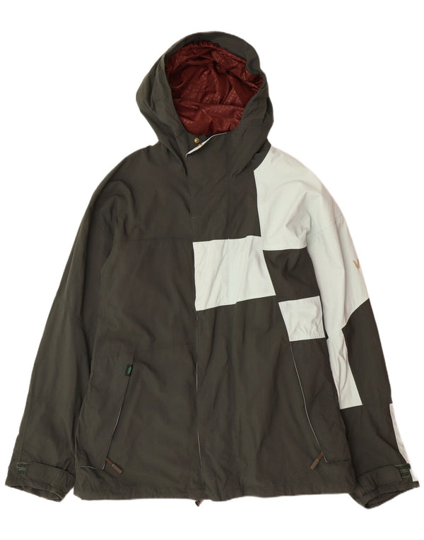 VANS muška vjetrovka s kapuljačom jakna UK 40 Large Kaki Colourblock najlon