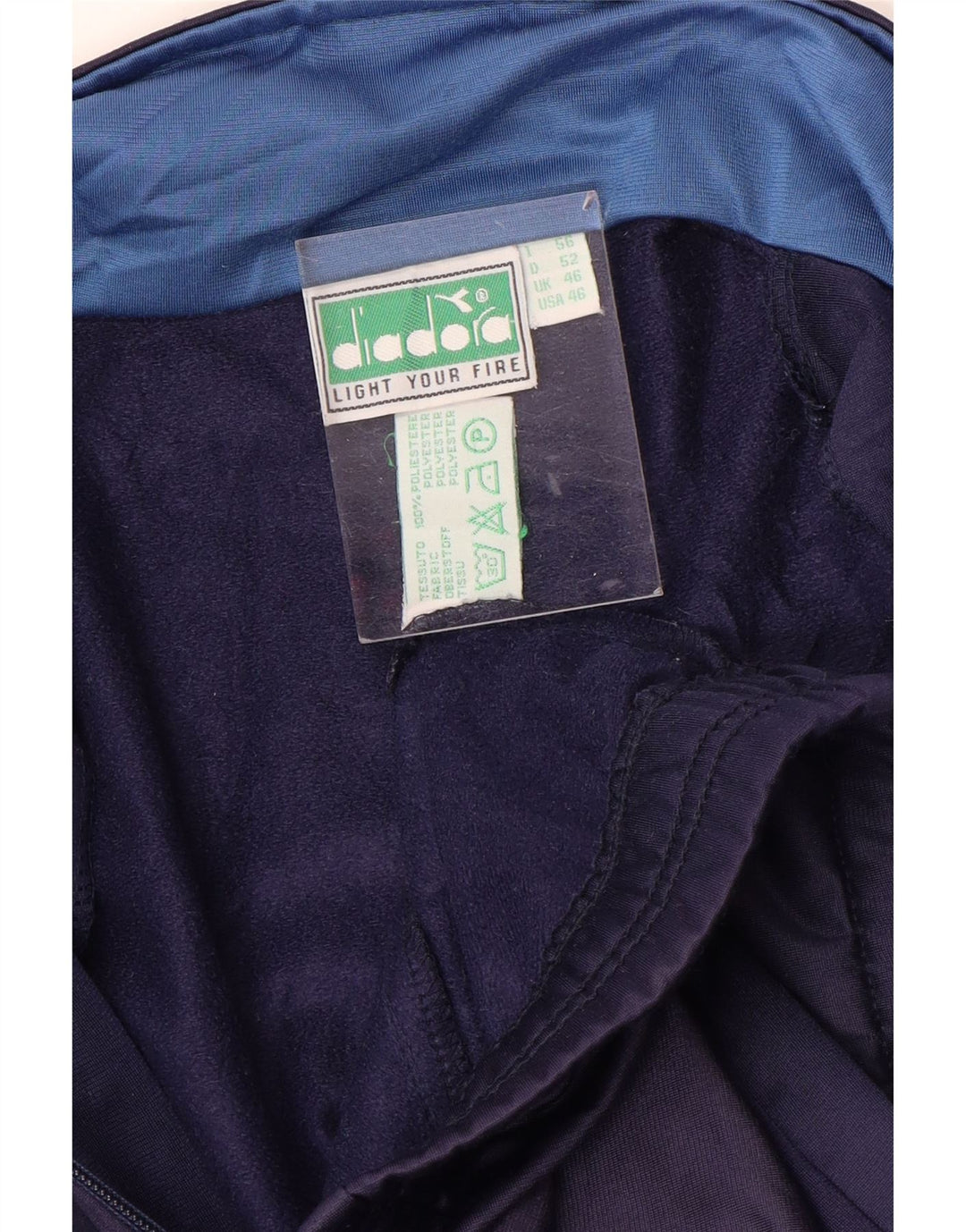 DIADORA Muška trenirka gornja jakna UK 46 XL tamnoplava poliesterska boja