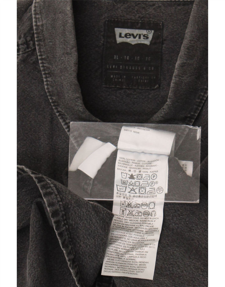 Levi's muška traper košulja XL sivi pamuk