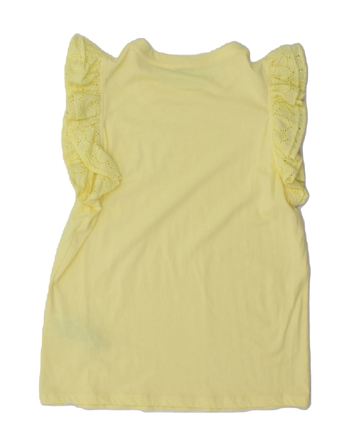 GAS Womens Blouse Top UK 12 Medium Yellow Cotton Vintage Gas and Second-Hand Gas from Messina Hembry 