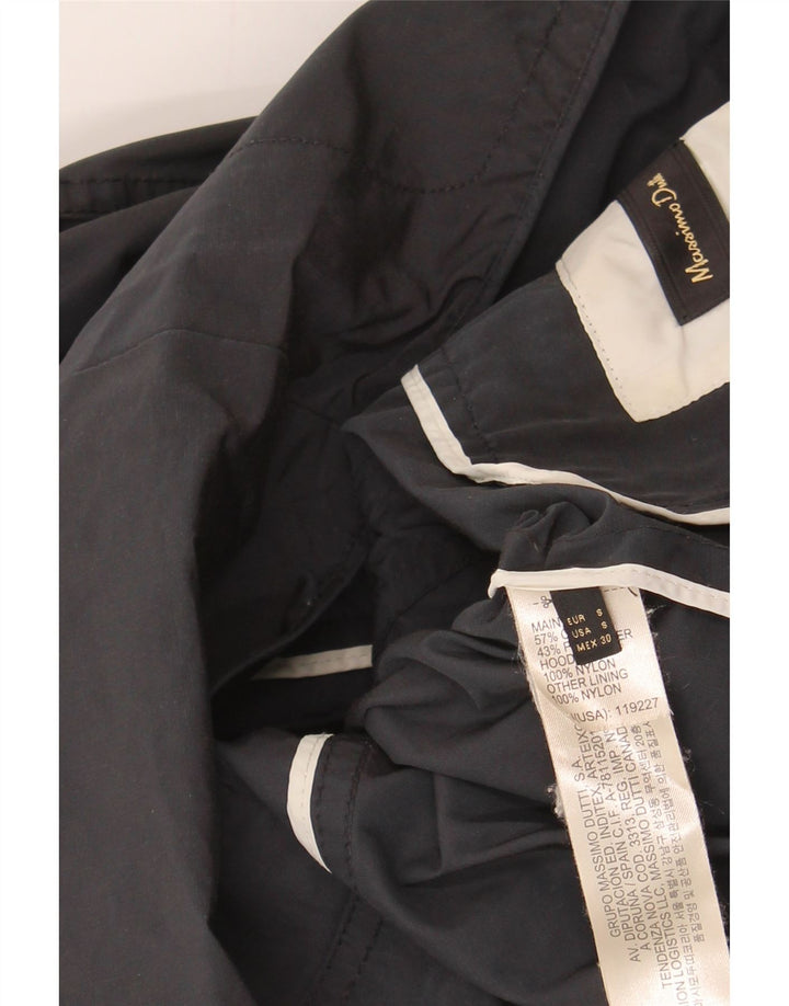MASSIMO DUTTI Womens Utility Jacket UK 10 Small Navy Blue Nylon Vintage Massimo Dutti and Second-Hand Massimo Dutti from Messina Hembry 