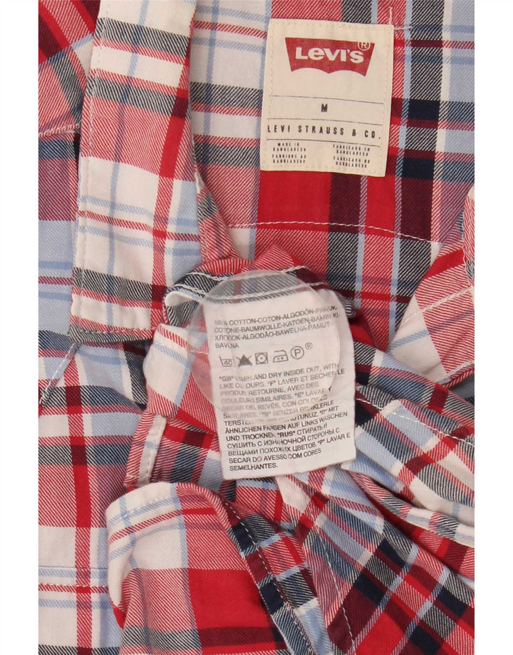 Levi's ženska košulja UK 14 Srednji crveni karirani pamuk