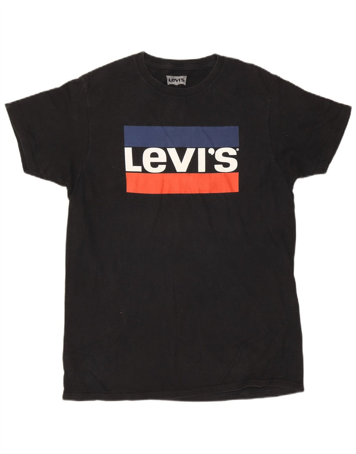Levi's muška majica s grafičkim motivima srednje crna