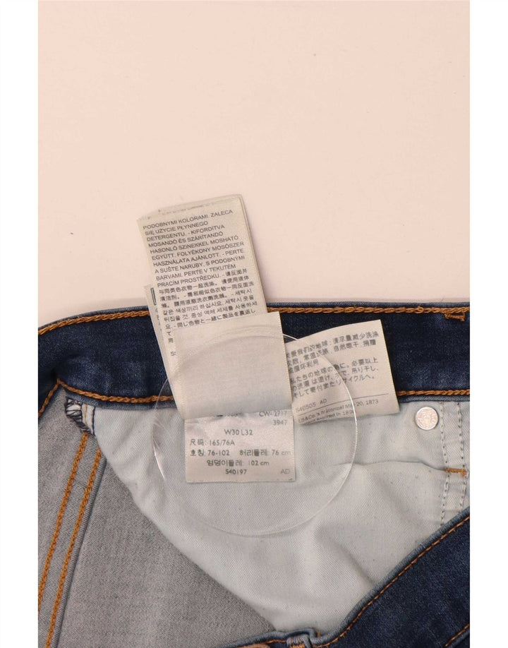 Levi's ženske 314 ravne traperice za oblikovanje W30 L31 plavi pamuk