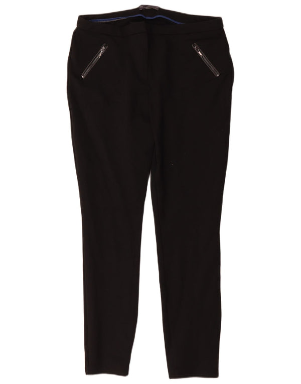 Marks & Spencer ženske uske ležerne hlače UK 14 Large W32 L29 Black
