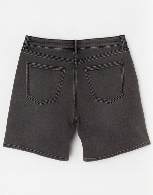 Marks & Spencer ženske denim kratke hlače za dečka UK 12 srednje W32 crni pamuk