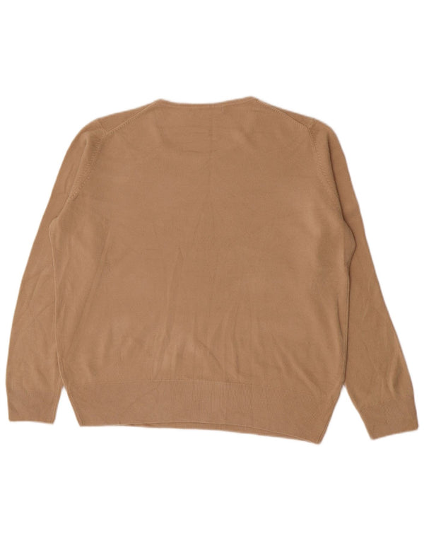 Marks & Spencer ženski džemper s morskim izrezom UK 18 XL bež akril