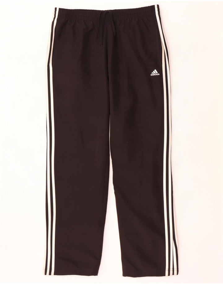 Adidas muške trenirke Climalite, velike crne hlače od poliestera
