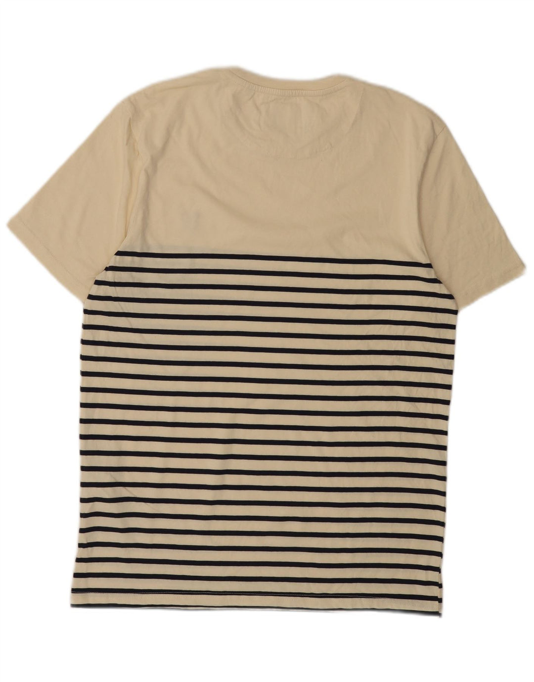 LYLE & SCOTT Muška majica kratkih rukava Srednje bež prugasti pamuk