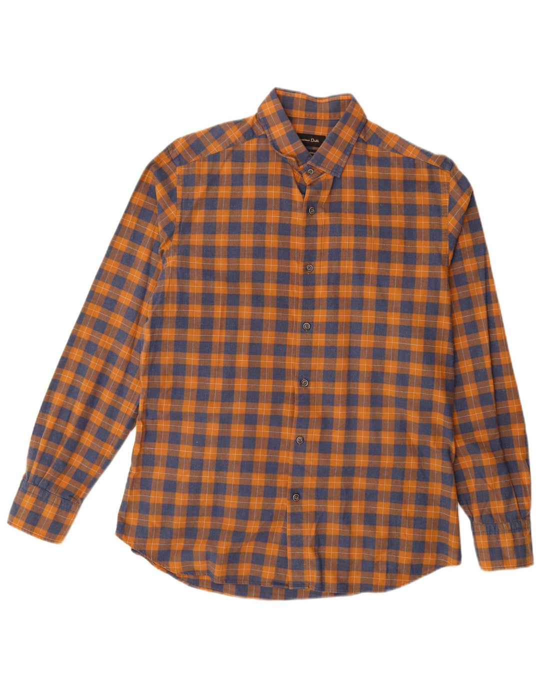 Massimo Dutti muška flanelska košulja velikog narančastog karira
