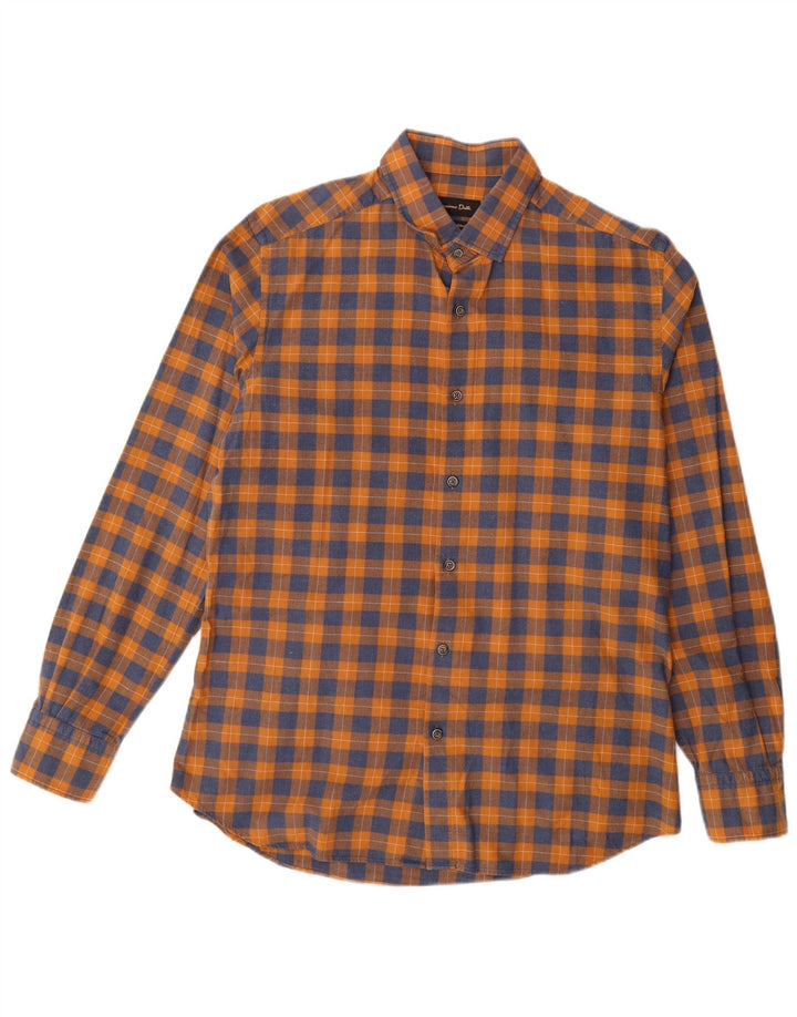 Massimo Dutti muška flanelska košulja velikog narančastog karira