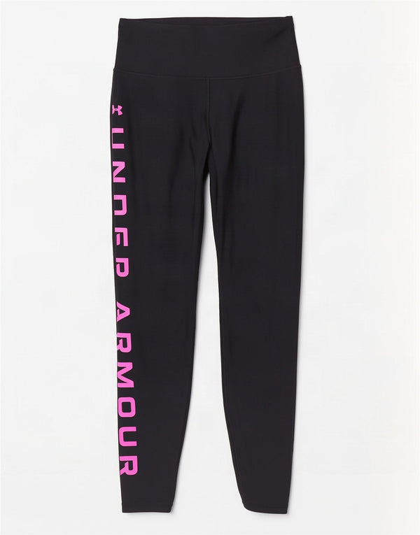 Under Armour Ženske Heat Gear Graphic Leggings UK 10 Mali crni poliester