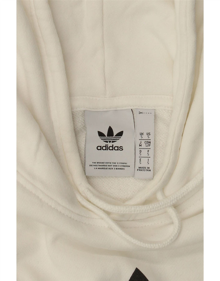 Adidas muška majica s kapuljačom s kapuljačom, mala bijela