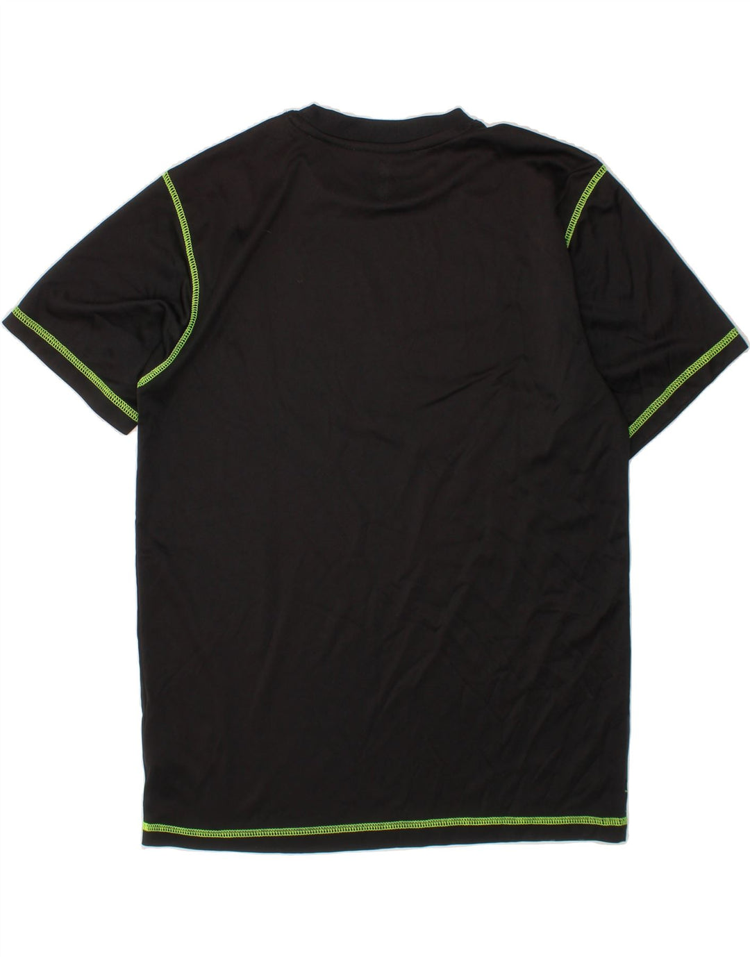 REEBOK Boys Graphic T-Shirt Top 13-14 Years Black Striped Polyester Vintage Reebok and Second-Hand Reebok from Messina Hembry 