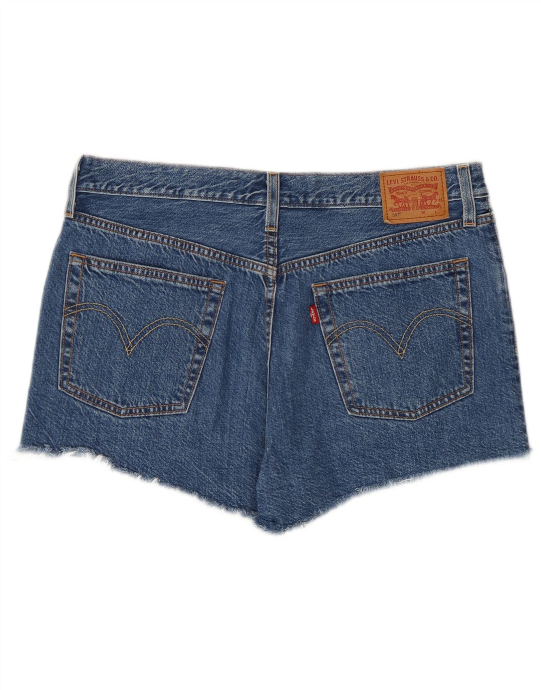 Levi's ženske kratke traper hlače 501 W31 srednje plavi pamuk