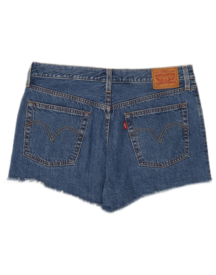 Levi's ženske kratke traper hlače 501 W31 srednje plavi pamuk