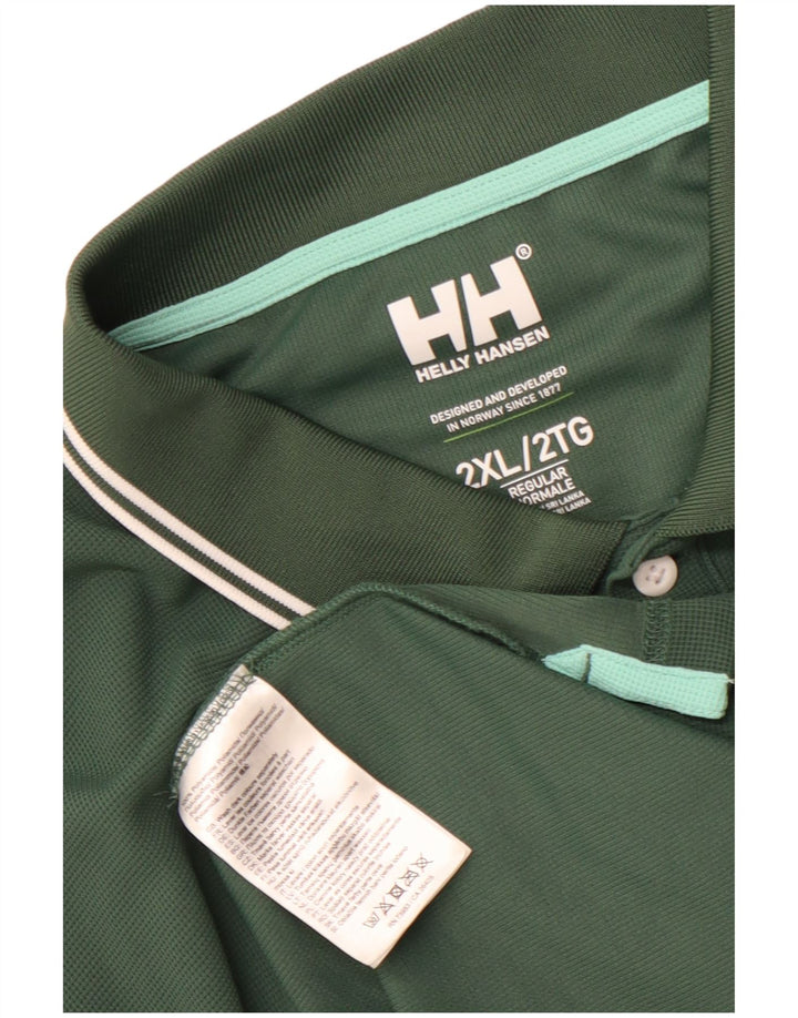 Helly Hansen Regular muška polo majica 2XL zeleni poliamid