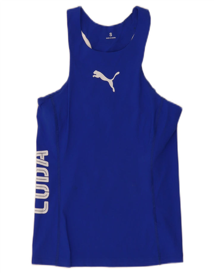 PUMA Ženski Cuba Graphic Vest Top UK 8 Mali plavi poliamid