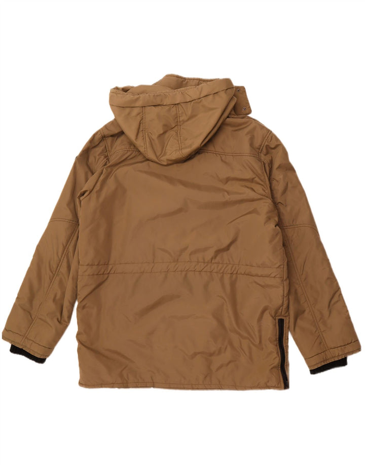 ASTROLABIO muška podstavljena jakna s kapuljačom UK 42 XL smeđi najlon