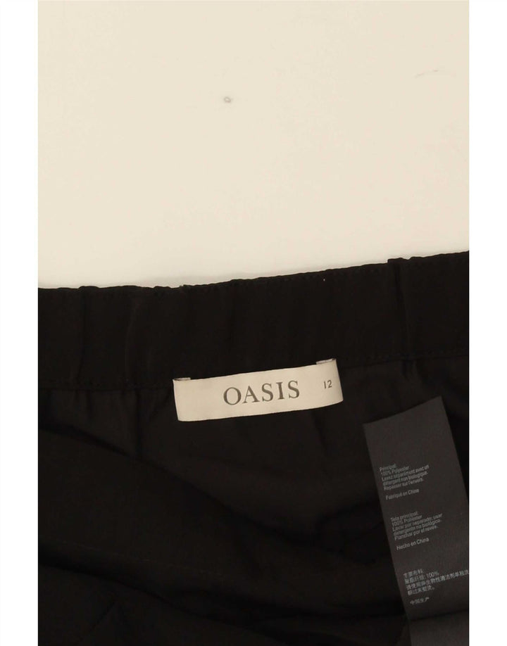 Oasis ženska majica s otvorenim ramenima 3/4 rukava UK 12 srednje crni poliester