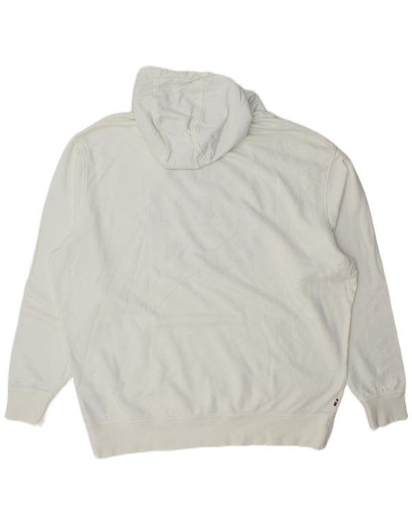 Tommy Hilfiger muški visoki grafički džemper s kapuljačom 2XL, bijeli pamuk