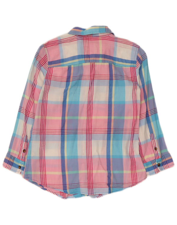 Abercrombie & Fitch ženska košulja 3/4 rukava UK 10 mali ružičasti karirani pamuk