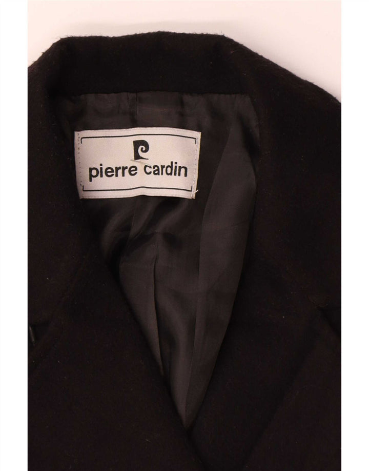 Pierre Cardin ženski graškasti kaput IT 46 veliki crni poliester