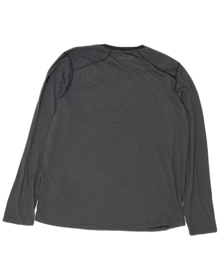 UNDER ARMOUR Muška majica Heat Gear dugih rukava, veliki sivi poliester