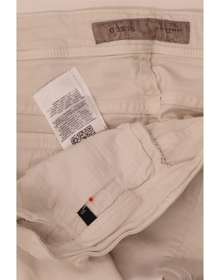 Muške kratke hlače Guess Chino W30 Srednje bijeli pamuk