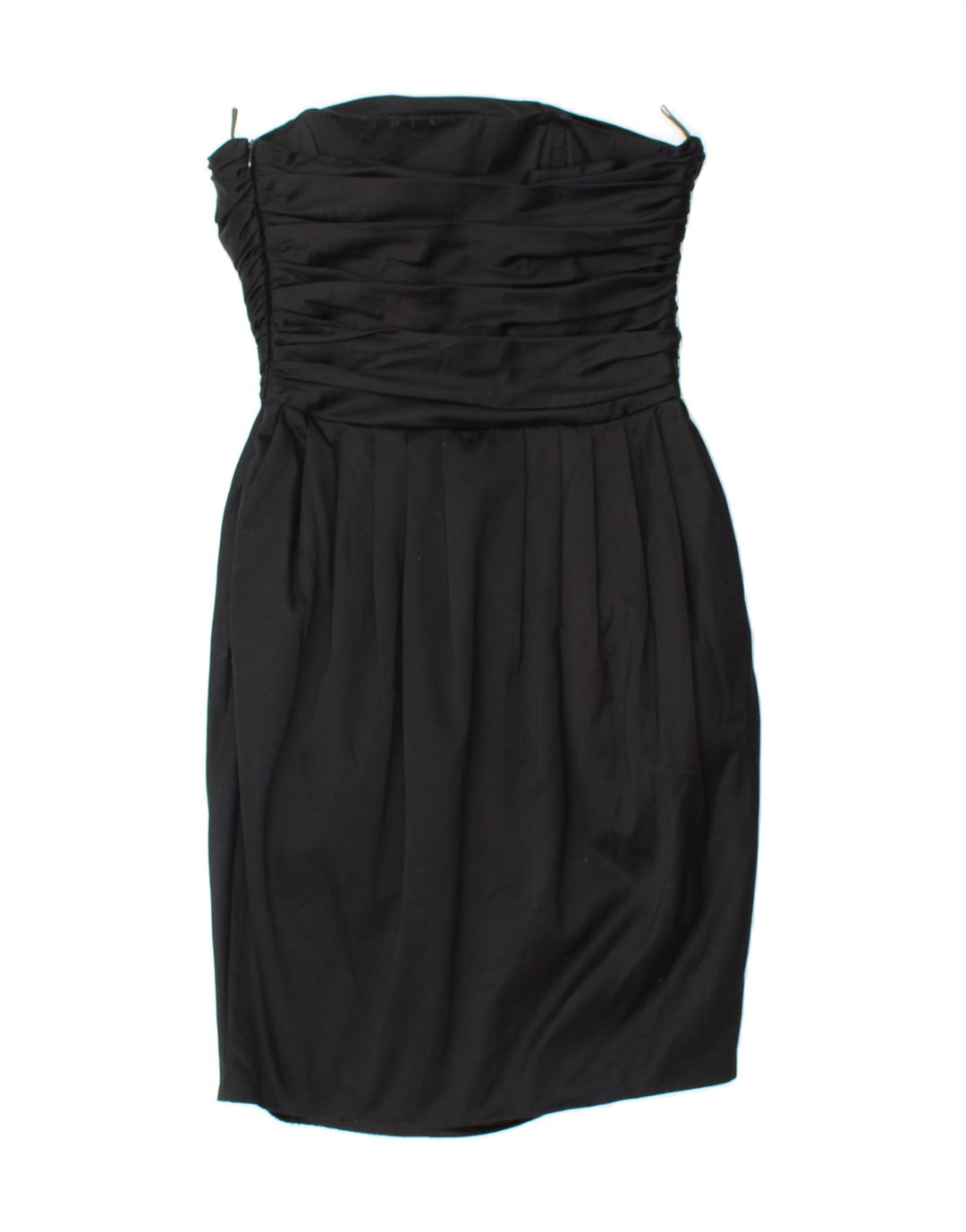 MAX MARA Womens Pianoforte Strapless Dress IT 42 Medium Black Cotton Vintage Max Mara and Second-Hand Max Mara from Messina Hembry 