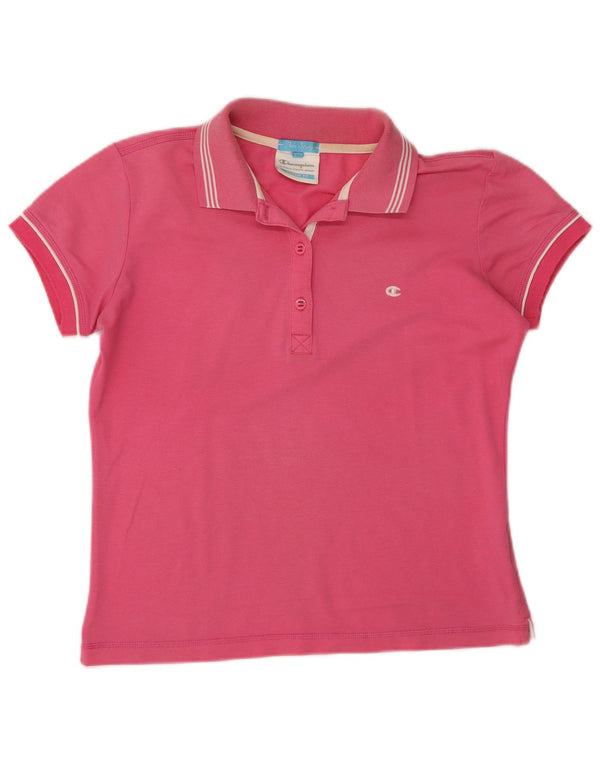 Champion ženska krojna polo majica Heritage UK 14 srednje ružičasti pamuk