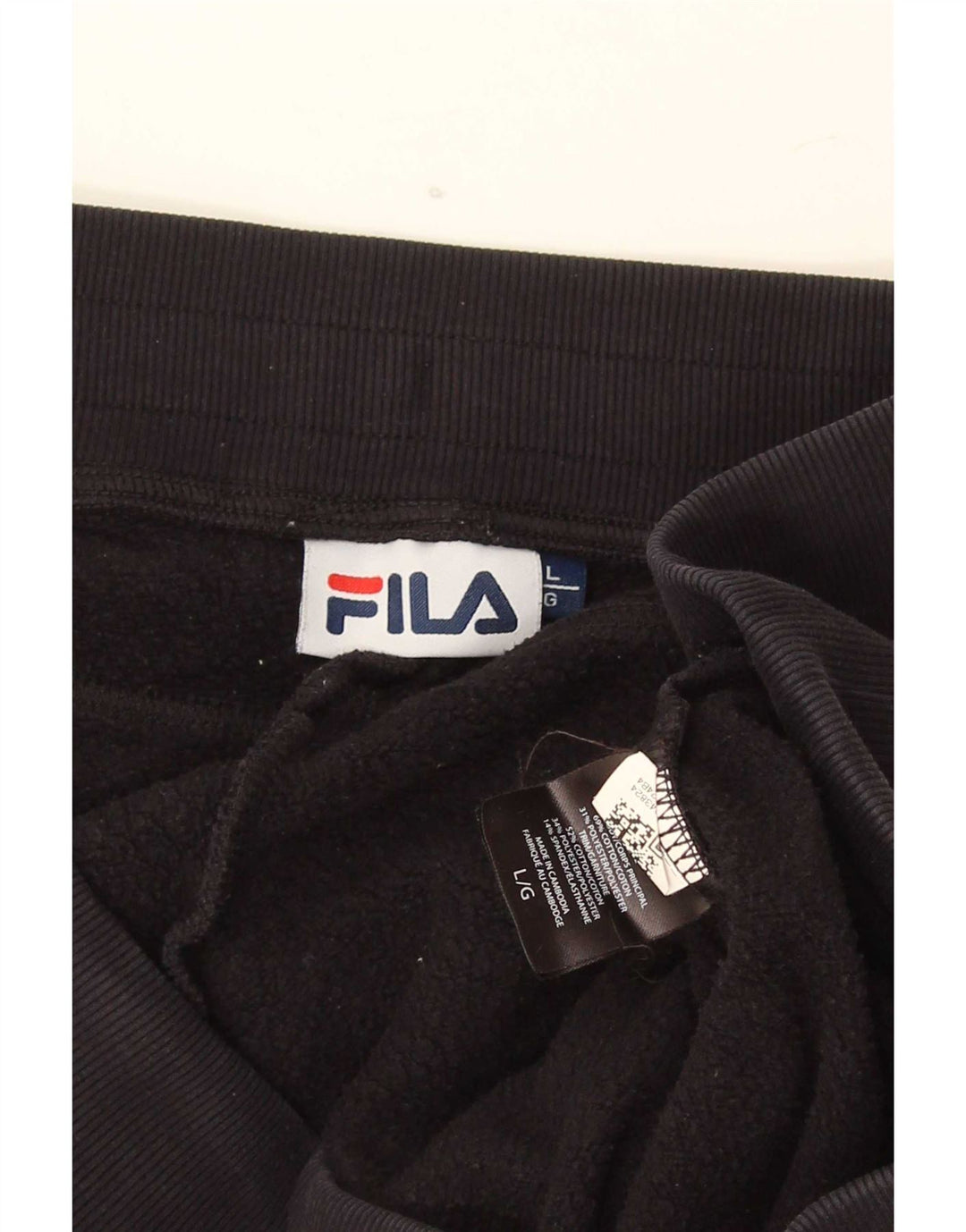 Fila Muška trenirka Hlače Joggers Large Black Pamuk
