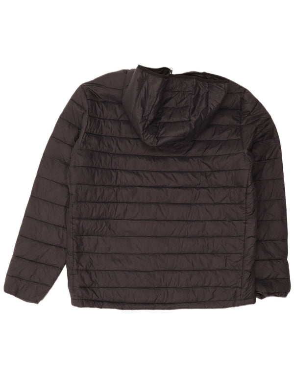 Jack & Jones muška podstavljena jakna s kapuljačom UK 42 XL crna