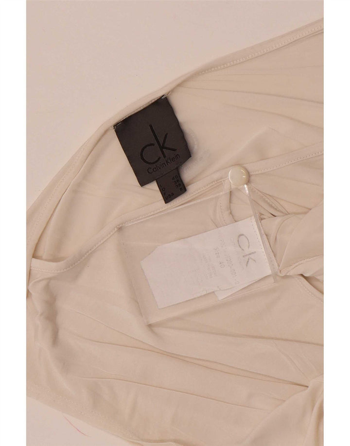 Calvin Klein gornji dio ženske bluze bez rukava US 6 srednje bijele viskoze