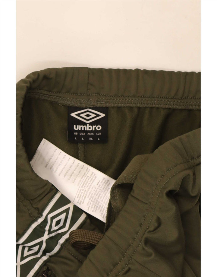 Umbro muške grafičke sportske kratke hlače, veliki kaki poliester