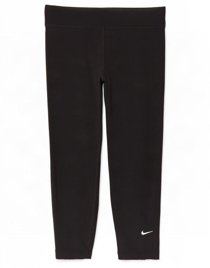 Nike ženske kratke tajice UK 12 Srednje crni pamuk