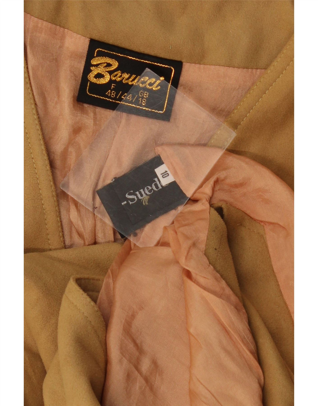 VINTAGE Ženska jakna od brušene kože UK 18 XL bež