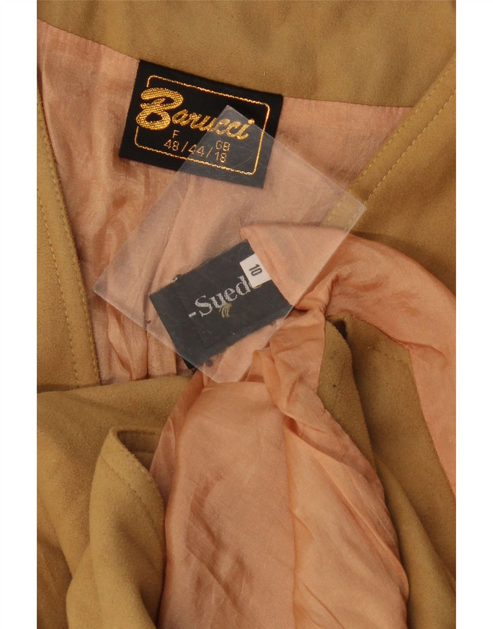 VINTAGE Ženska jakna od brušene kože UK 18 XL bež