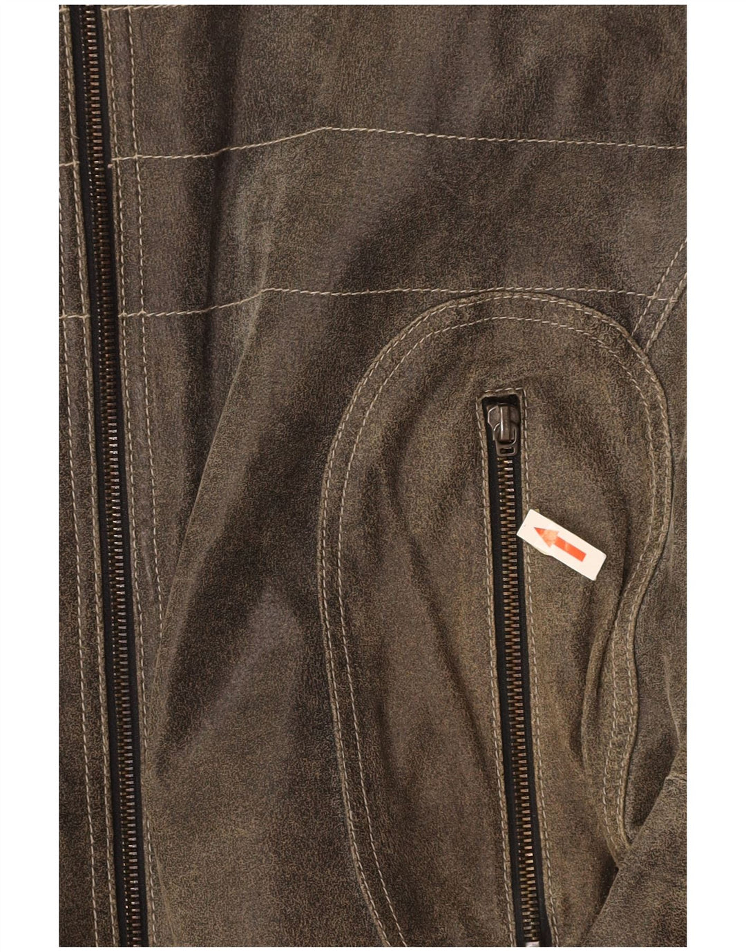 EXPLORER muška kožna jakna UK 40 Large Grey Colourblock koža