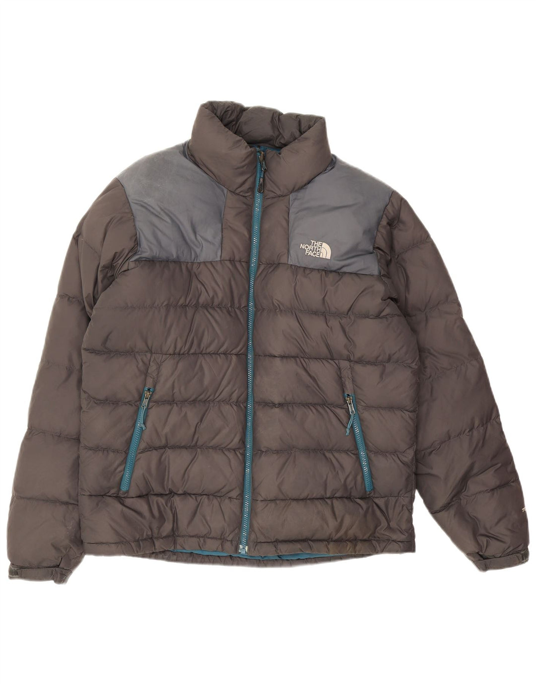 The North Face muška podstavljena jakna UK 38 srednje sivi najlon u boji