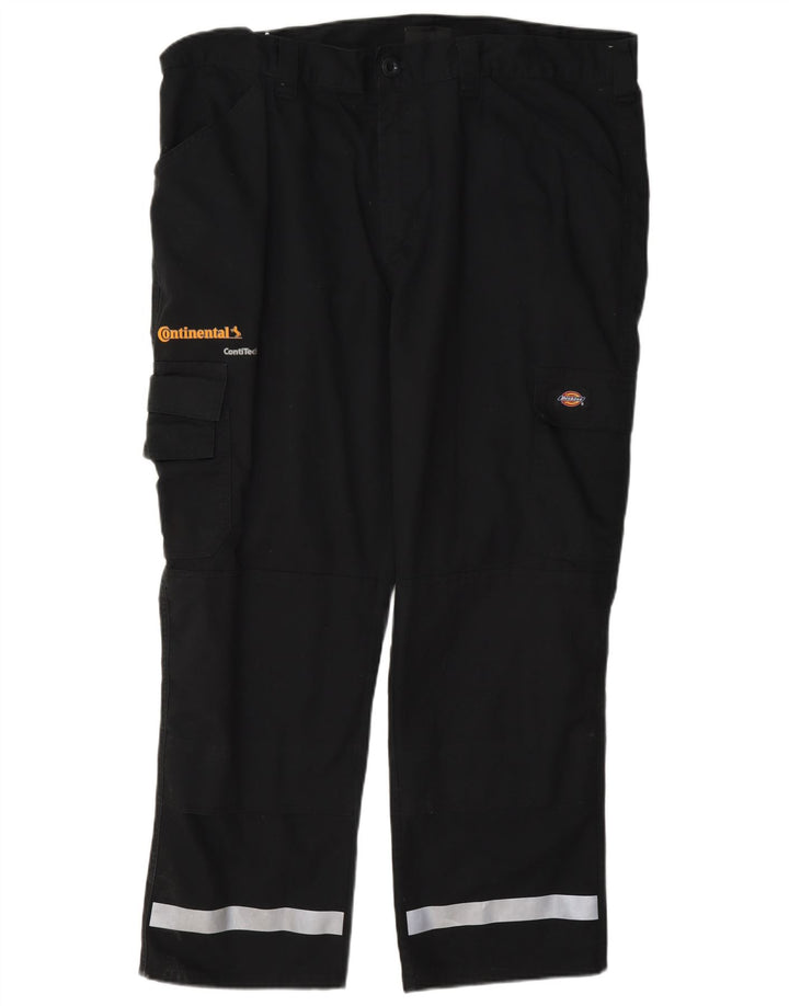 Dickies muške ravne kargo hlače W40 L28 crni poliester u boji