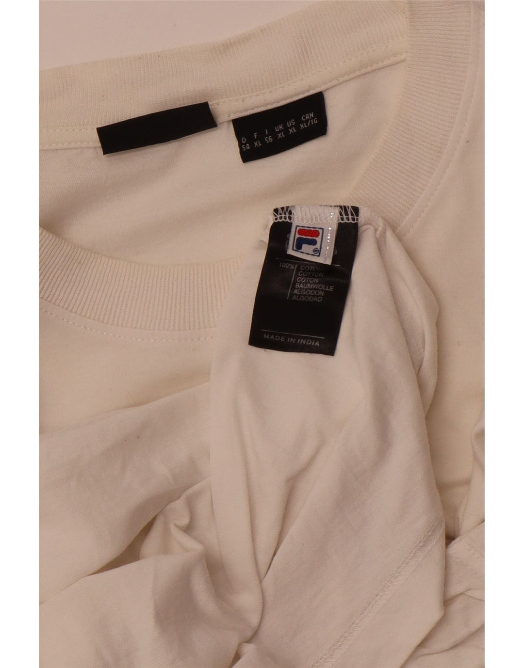 FILA gornji dio majice s grafičkim motivima XL, bijeli pamuk