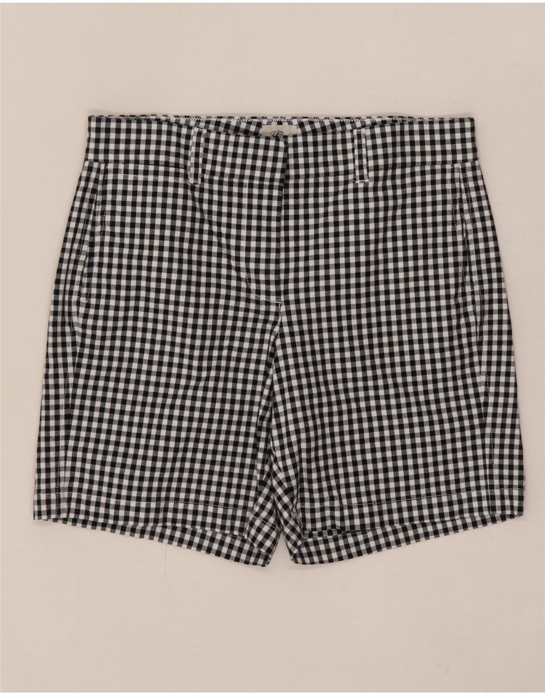 J. CREW Ženske chino kratke hlače US 6 srednje W30 crni pamuk od ginghama