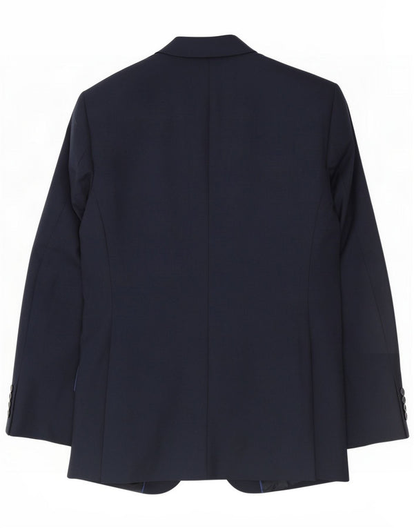 Marks & Spencer Mens Long Blazer Jacket 2 Button UK 38 Medium Navy