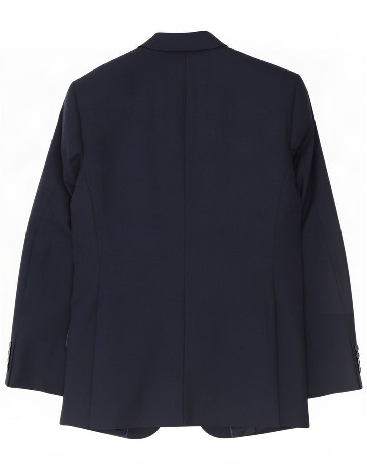 Marks & Spencer Mens Long Blazer Jacket 2 Button UK 38 Medium Navy