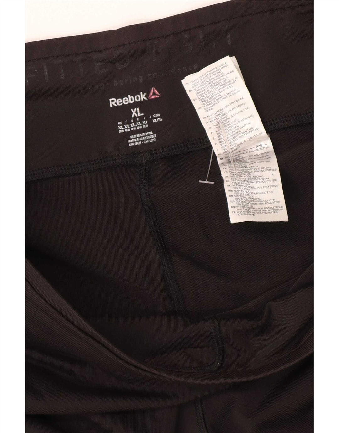 Reebok ženske tajice UK 20/22 XL crni poliester