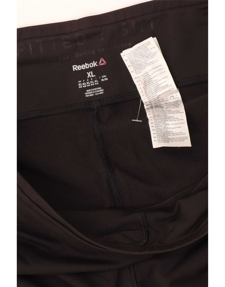 Reebok ženske tajice UK 20/22 XL crni poliester