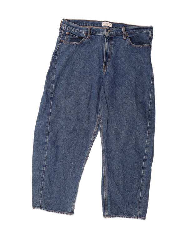 Abercrombie & Fitch muške sužene traperice srednjeg rasta W42 L29 plavi pamuk