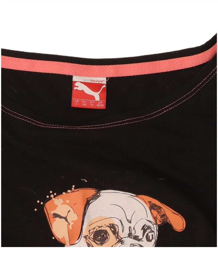 PUMA majica kratkih rukava za djevojčice 11-12 godina crna